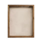 6" x 6" Gray Solid Wood Tabletop Picture Frame