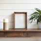 8" x 8" Gray Solid Wood Tabletop Picture Frame