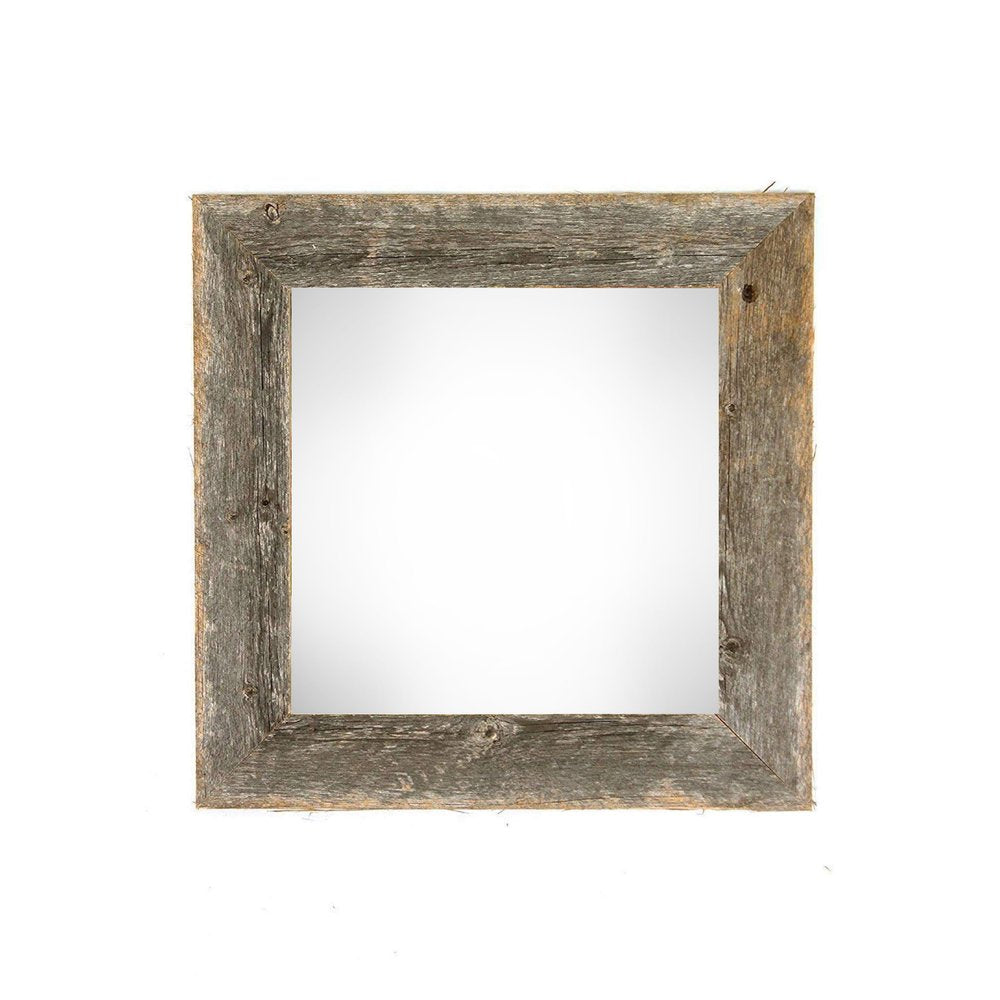 10" x 10" Gray Solid Wood Hanging Picture Frame
