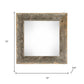 10" x 10" Gray Solid Wood Hanging Picture Frame