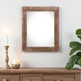 12" x 18" Brown Solid Wood Hanging Picture Frame