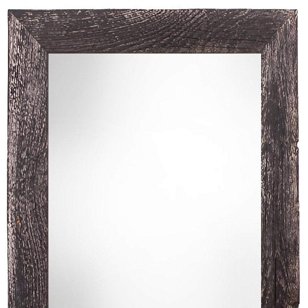 12" x 24" Black Solid Wood Hanging Picture Frame