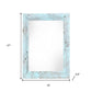12" x 24" Blue Solid Wood Hanging Picture Frame