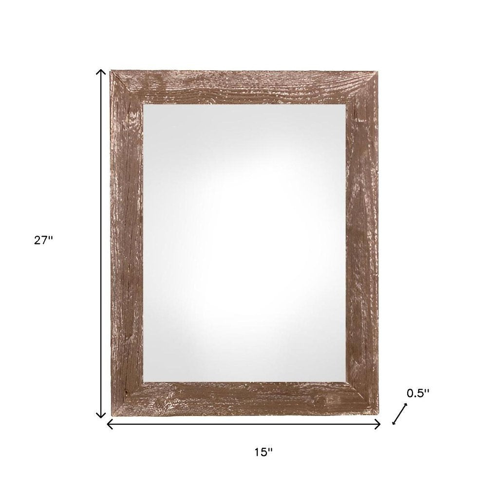 12" x 24" Espresso Solid Wood Hanging Picture Frame