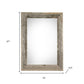 12" x 24" Gray Solid Wood Hanging Picture Frame