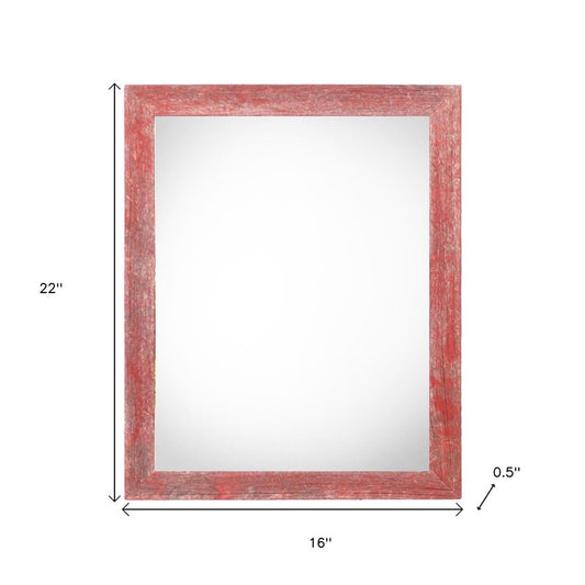 13" x 19" Red Solid Wood Hanging Picture Frame