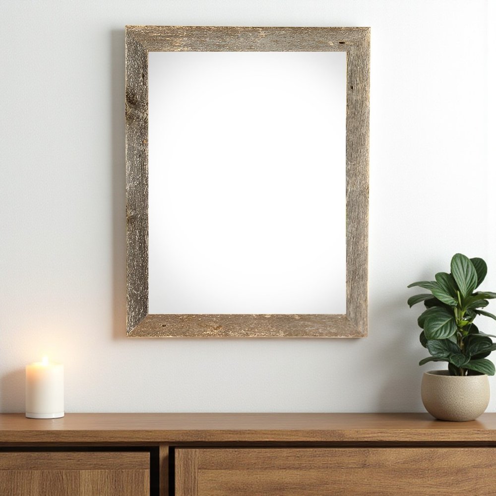 18" x 24" Gray Solid Wood Hanging Picture Frame