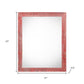 18" x 24" Red Solid Wood Hanging Picture Frame