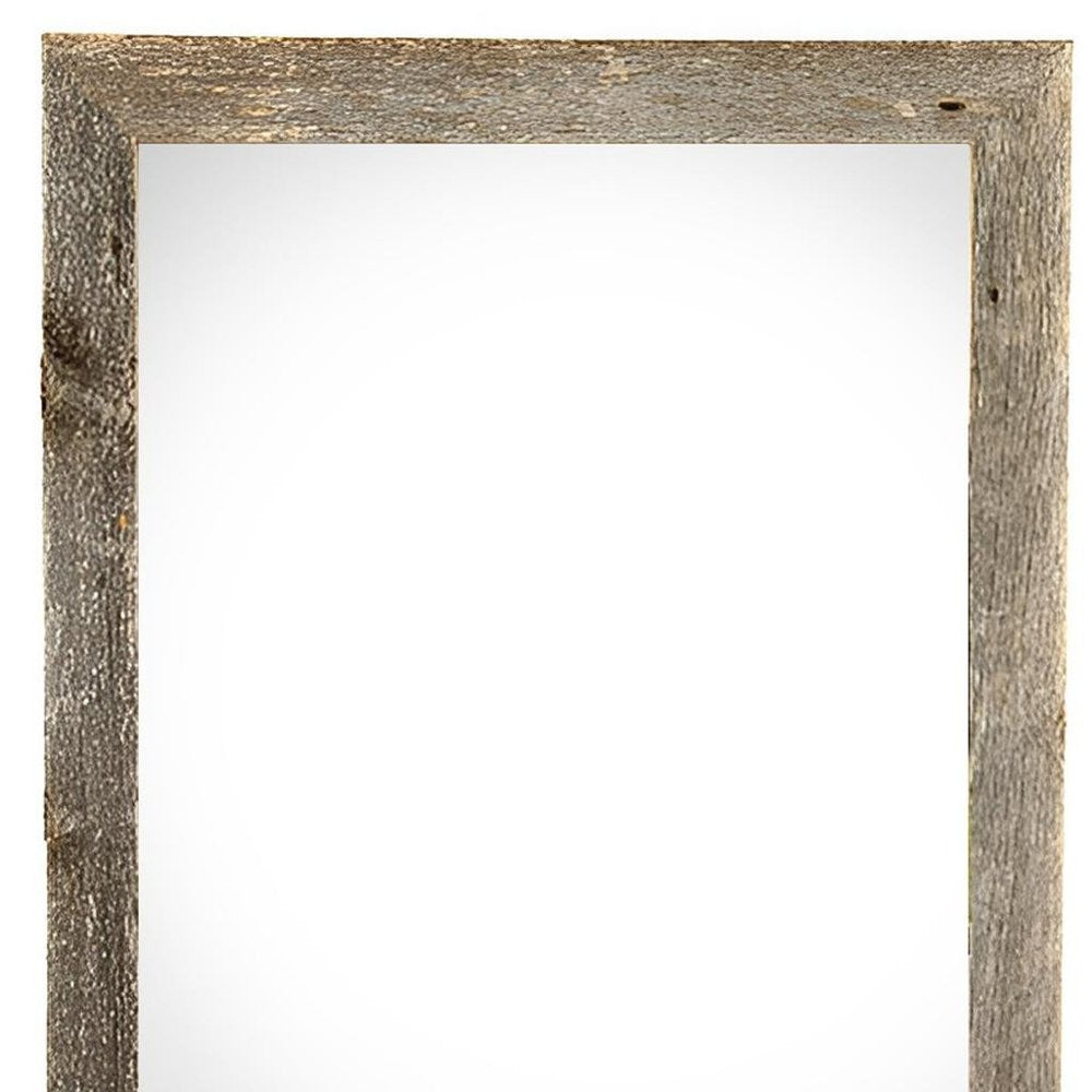 20" x 28" Gray Solid Wood Hanging Picture Frame
