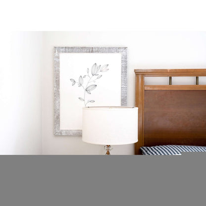 20" x 28" White Solid Wood Hanging Picture Frame