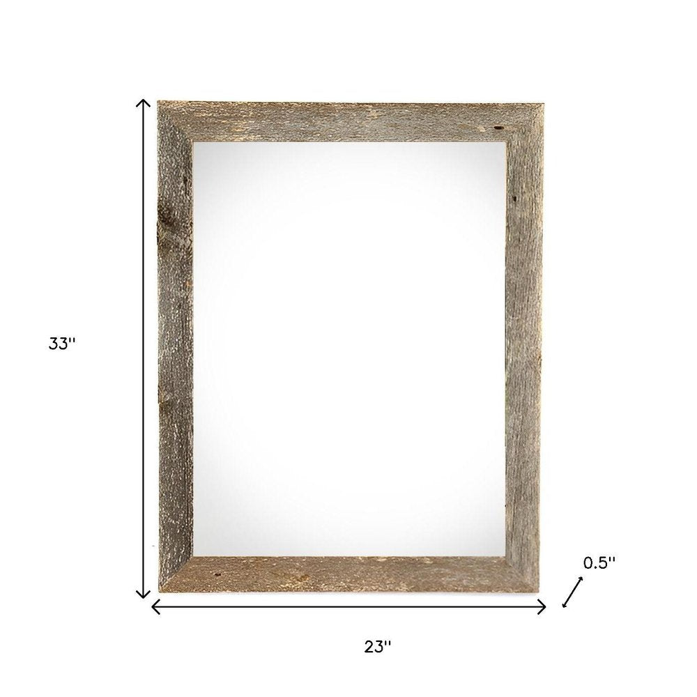 20" x 30" Gray Solid Wood Hanging Picture Frame