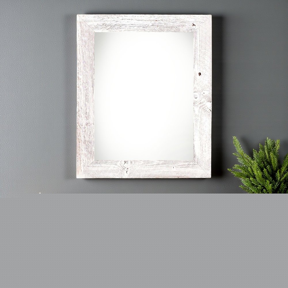 22" x 28" White Solid Wood Hanging Picture Frame