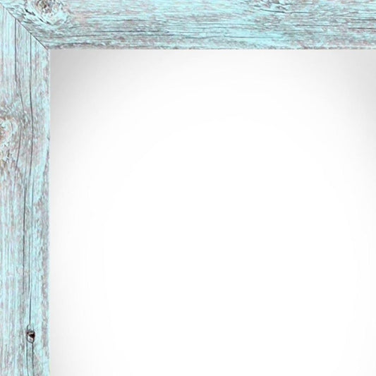 24" x 36" Blue Solid Wood Hanging Picture Frame