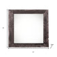 4" x 4" Black Solid Wood Tabletop Picture Frame