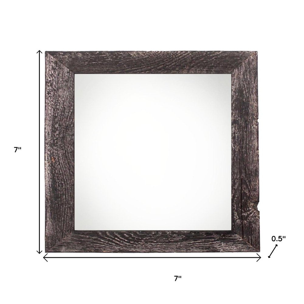 4" x 4" Black Solid Wood Tabletop Picture Frame