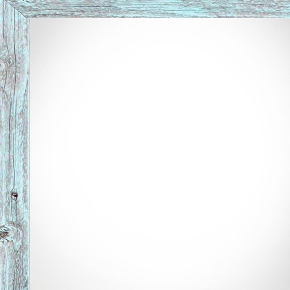 4" x 4" Blue Solid Wood Tabletop Picture Frame