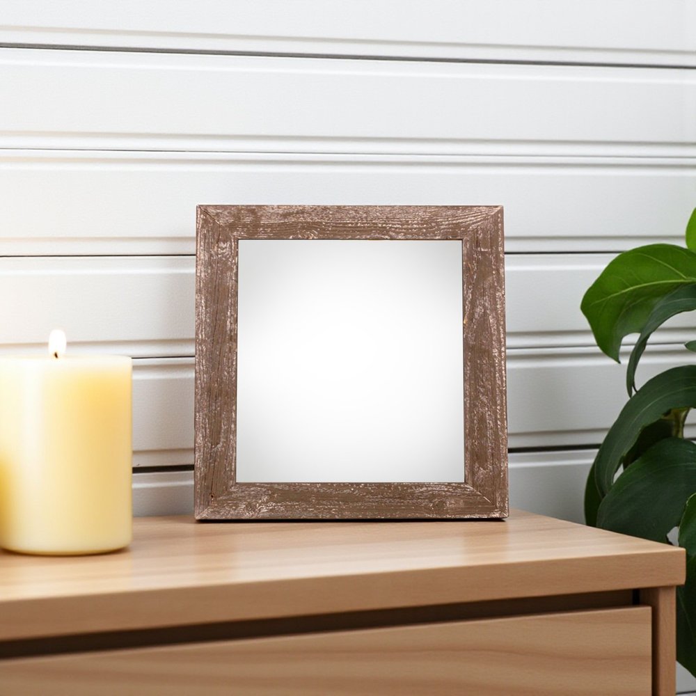 4" x 4" Espresso Solid Wood Tabletop Picture Frame