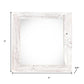 4" x 4" White Solid Wood Tabletop Picture Frame