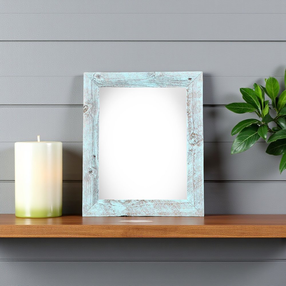 4" x 6" Blue Solid Wood Tabletop Picture Frame