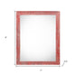 4" x 6" Red Solid Wood Tabletop Picture Frame
