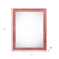 4" x 6" Red Solid Wood Tabletop Picture Frame