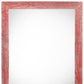 5" x 7" Red Solid Wood Tabletop Picture Frame