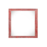 6" x 6" Red Solid Wood Tabletop Picture Frame