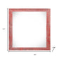 8" x 8" Red Solid Wood Tabletop Picture Frame