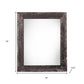 9" x 12" Black Solid Wood Hanging Picture Frame