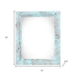 9" x 12" Blue Solid Wood Hanging Picture Frame
