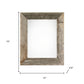 9" x 12" Gray Solid Wood Hanging Picture Frame