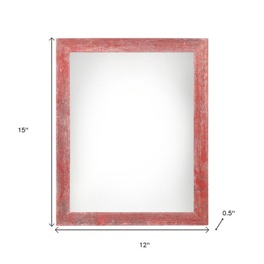 9" x 12" Red Wood Hanging Picture Frame