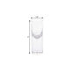 Set Of 2 Mouth Blown Crystal Long Shot Glasses