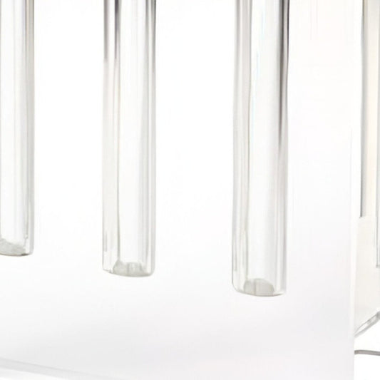 7" Clear Crystal Clear Square Table Vase