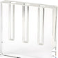 7" Clear Crystal Clear Square Table Vase