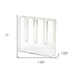 7" Clear Crystal Clear Square Table Vase