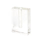8" Clear Crystal Clear Square Table Vase