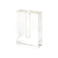 8" Clear Crystal Clear Square Table Vase