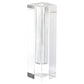 10" Clear Cylinder Crystal Glass Table Vase