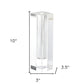 10" Clear Cylinder Crystal Glass Table Vase