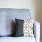 17" Navy Blue Faux Leather Throw Pillow Cover