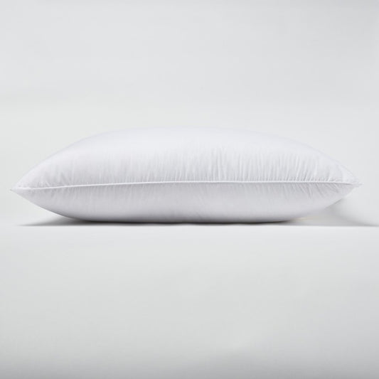 Set Of 2 Lux Sateen Down Alternative Queen Size Medium Pillows