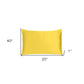 Lemon Dreamy Set Of 2 Silky Satin King Pillowcases