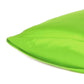 Set of Two Bright Green Dreamy Silky Satin King Pillowcases
