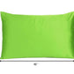 Set of Two Bright Green Dreamy Silky Satin King Pillowcases
