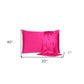 Fuchsia Dreamy Set Of 2 Silky Satin King Pillowcases