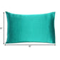 Teal Dreamy Set Of 2 Silky Satin King Pillowcases