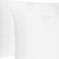 Set Of Two White Silky Satin Standard Pillowcases