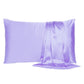 Purple Dreamy Set Of 2 Silky Satin Standard Pillowcases
