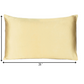 Gold Dreamy Set Of 2 Silky Satin Standard Pillowcases